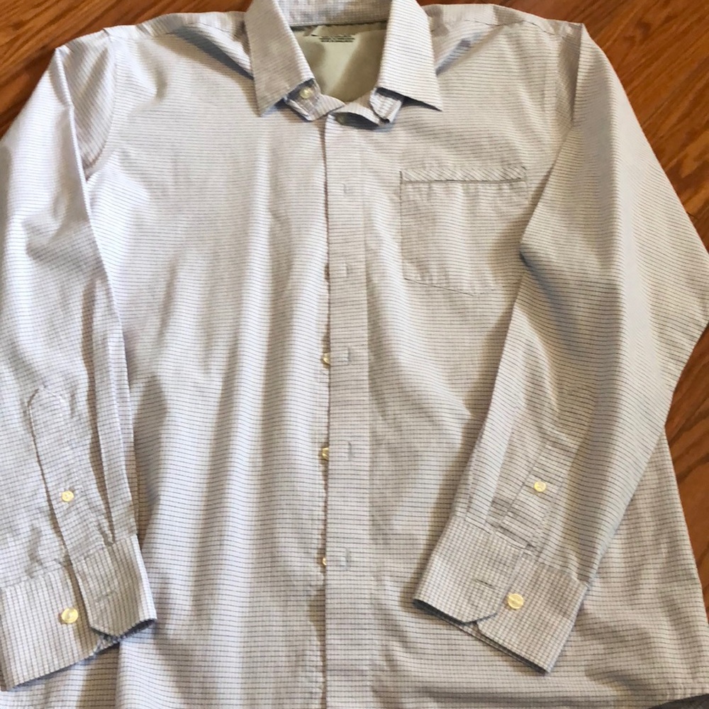 VanHeusen light purple and grey button down.
